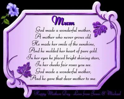 MOTHER Funny mothers day poems, Mothers day poems, Funny mot