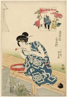 Utagawa Kuniyoshi Title:Eight O'Clock in the Morning . Date:1821-23 Japanese art