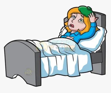 Sick Person In Bed Clipart Drawing Design Kids Transparent -