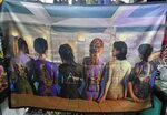 PINK FLOYD Back Catalogue Girls Bodypainting FLAG POSTER TAP