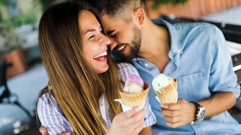 Signs of a Healthy Relationship with Food Eating ice cream, 