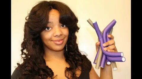 How I Flexi Rod My Virgin Brazilian Hair - YouTube