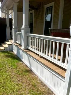 horizontal deck skirting ideas can be an attractive feature 