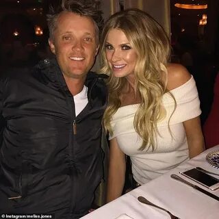 Australian golfer Matt Jones embraces former wife and former