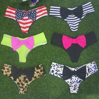 Big Bow Triangle Swimsuit Sexy Brazilian Thong Bikini Big Bo