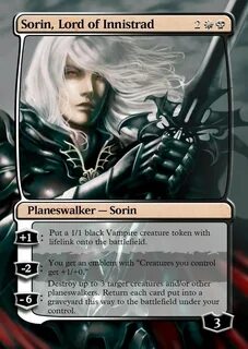 Sorin, Lord of Innistrad Magic the gathering cards, Mtg plan