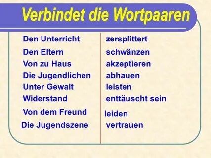 Урок немецкого языка в 9 классе. - ppt herunterladen