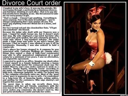 Divorce Court Order (TG caption) by p-l-richards cd