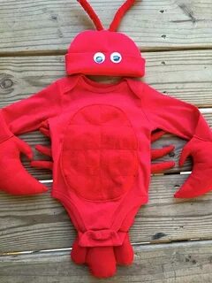 Girls or Boys Lobster Halloween Costume Newborn 24M Newborn 