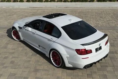 Комплект для BMW M5: боди-кит Prior Design и стильные красны