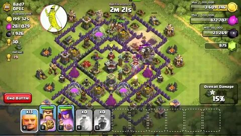 Clash Of Clans LVL 6 Giant Attack - YouTube