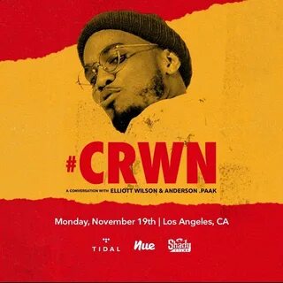 CRWN With Elliott Wilson: Anderson .Paak (Live Stream) HipHo