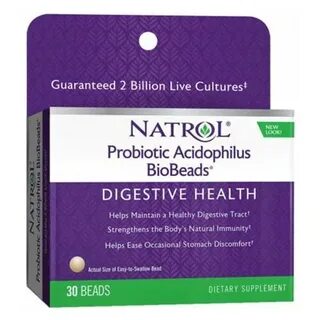 Купить Natrol BioBeads Probiotic Acidophilus - 30 Beads - eV