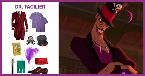 NEW The Princess and the Frog Dr Facilier Cosplay Costume an