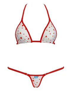 Hearts Polka Dot Micro Bikini - Beach Revolution Swimwear
