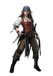 Female Human Rogue Pirate - Pathfinder 2E PFRPG DND D&D 3.5 