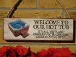 Hot Tub Signs With Hooks