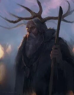 scoutrage: " an old druid " Concept art characters, Fantasy 