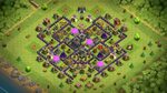 Clash of Clans Bases hybrid for Town hall 9 - ClashTrack.com