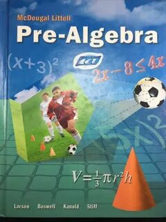 Pre-Algebra McDougal Littell 2005 Textbook Homeschool Math T