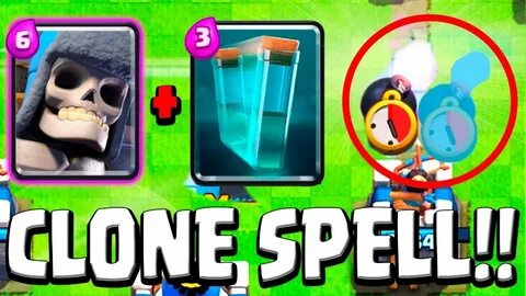 Clash Royale Crazy Giant Skeleton Clone Spell Stomping - You