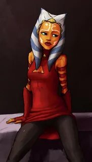 Ahsoka Tano Star Wars Rebels stílusban.