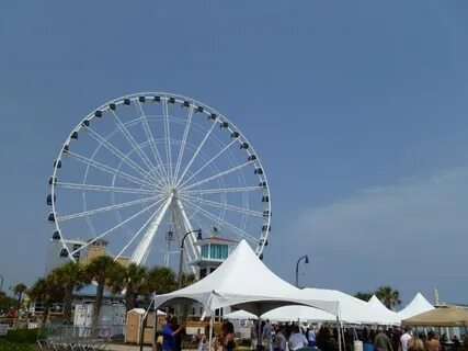 Sky Wheel at Myrtle Beach. 200ft ferris wheel over looking t