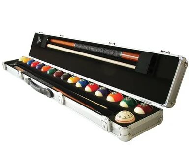 Aramith 2 Shaft 2 Butt Pool Cue & Ball Set Case - Aramith Po