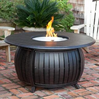 Fire Sense 47 diam. Fire Table Round fire pit table, Fire pi