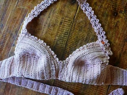 Because I don’t like wearing a bra under crocheted garments,