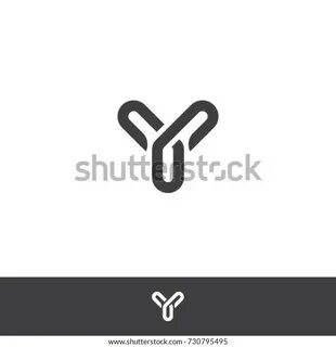 Стоковая векторная графика "Letter Y Logo Three Chain Symbol