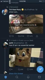 ashh on Twitter: "how tf am I an essential worker.