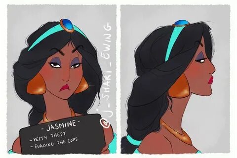 Princess Mugshots - Jasmine in 2021 Disney princess mugs, Di