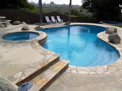 Welcome! Pool remodel, Backyard pool landscaping, Stone pool