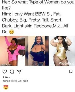 Like? So What Type of Women Do You Him Only an BBW'S Fat Chu
