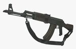 Black Ak 47 Gun, HD Png Download , Transparent Png Image - P