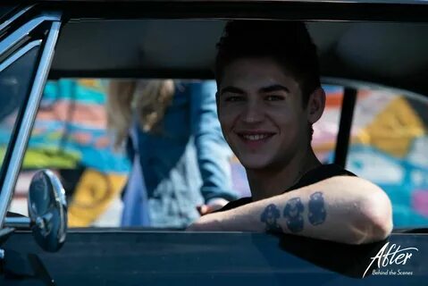 new BTS pic of Hero riding Hardin's car B, 2019 After movie,