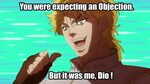 You thought this was a normal post, but it is I Dio Anime Am