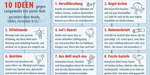 Ideen gegen Langeweile bei euren Kids Antenne Niedersachsen
