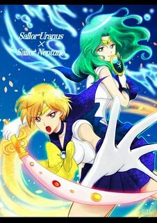 Sailor Uranus / Sailor Neptune fan art