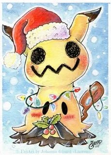 My Christmas Mimikyu illustration Cute pokemon wallpaper, Ch