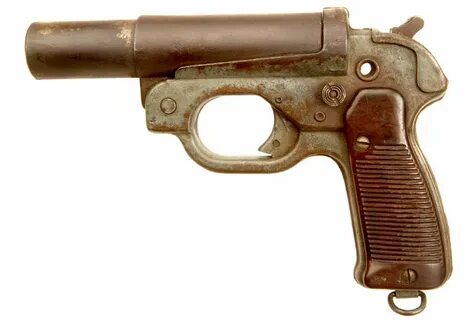 Deactivated WWII German LP-42 flare / signal pistol - Axis D