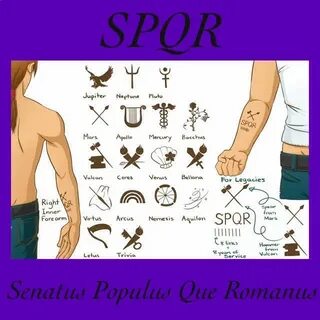 SPQR Senatus Populus Que Romanus Percy jackson tattoo, Percy