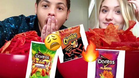 XXTRA HOT CHEETO CHALLENGE *DYNAMITES AND DORITOS FLAMAS* - 