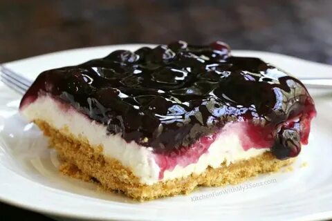 Lemon Blueberry Cheesecake Dessert - Kitchen Fun With My 3 S