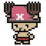 One Piece Chopper Pixel art pattern, Pixel art, Anime crafts