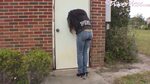Undiapered! Teen Nikki Pees Her Pants Outside A Restroom!