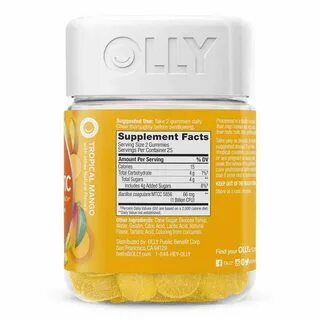 Olly Probiotic, Tropical Mango - 50 Gummies - eVitamins Indi