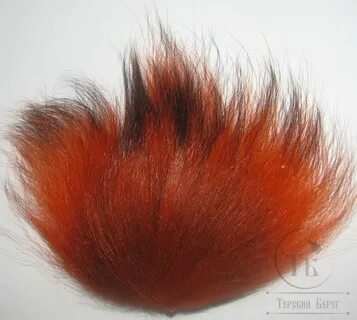 Хвост енота оранжевый Raccoon Tail Orange