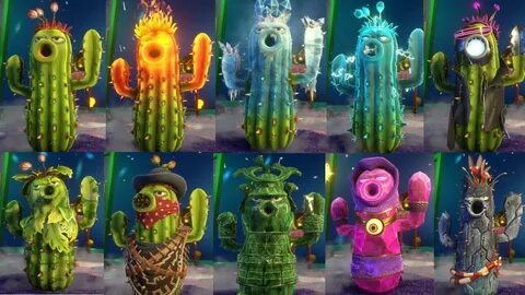 Top 5 Cactus Characters - Plants Vs Zombies Garden Warfare 2